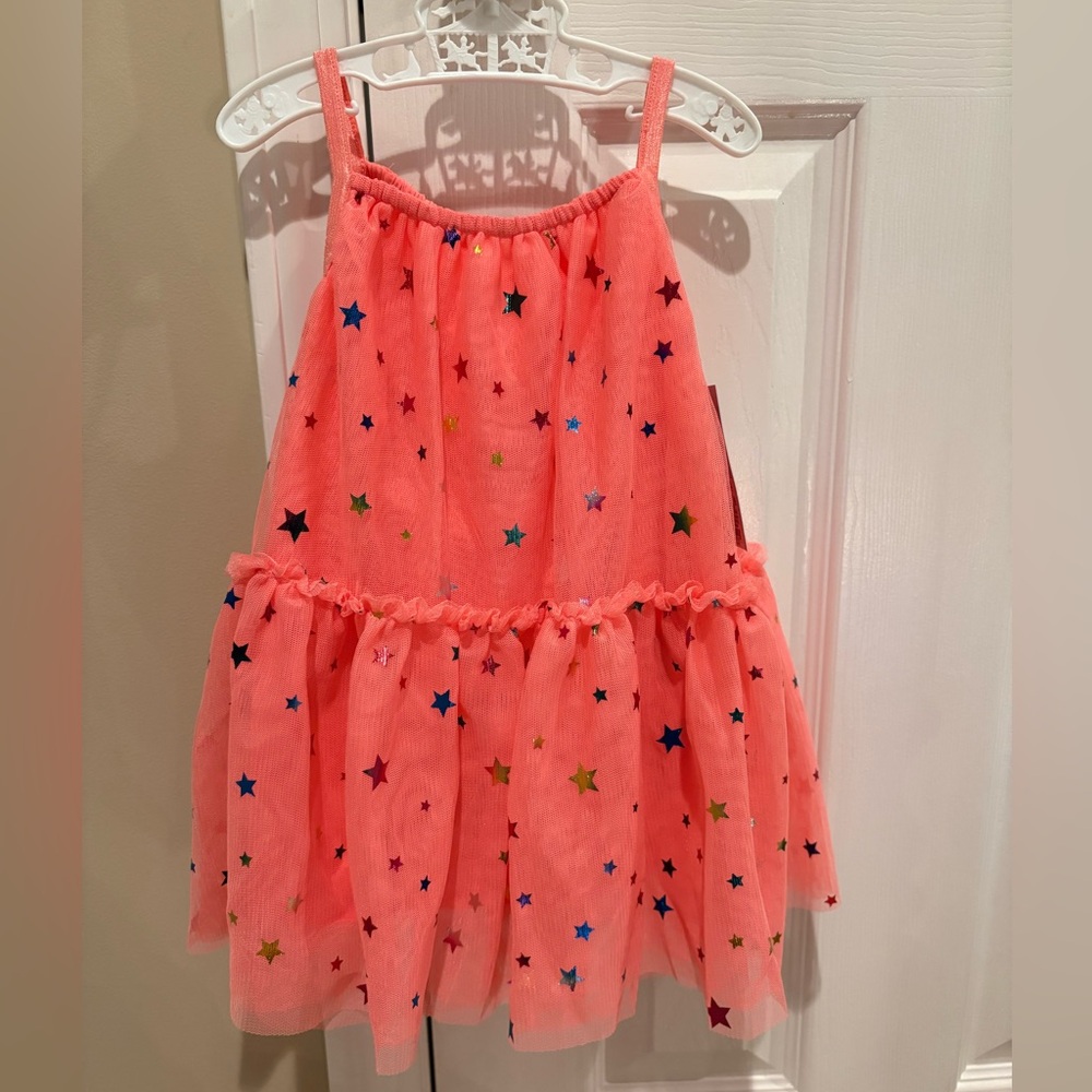 Cat & Jack Pink Starry Kids Dress
